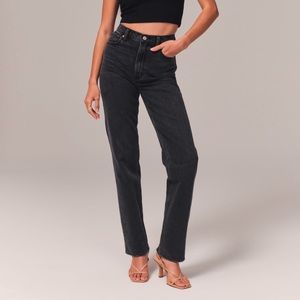 Abercrombie 90’s straight ultra high rise jeans